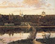 Levitan, Isaak The noiseless closter oil on canvas